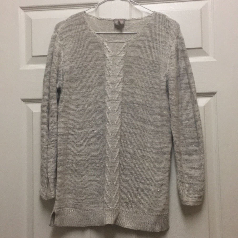 Beige 3/4 Sleeve Sweater